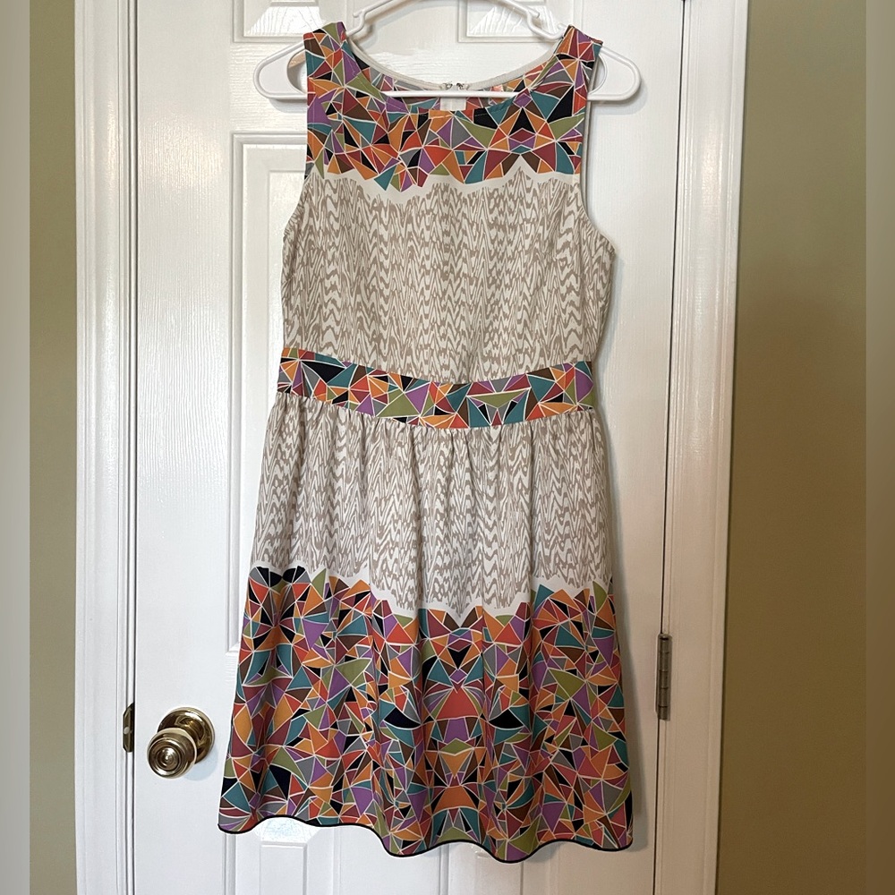 Abstract sleeveless dress